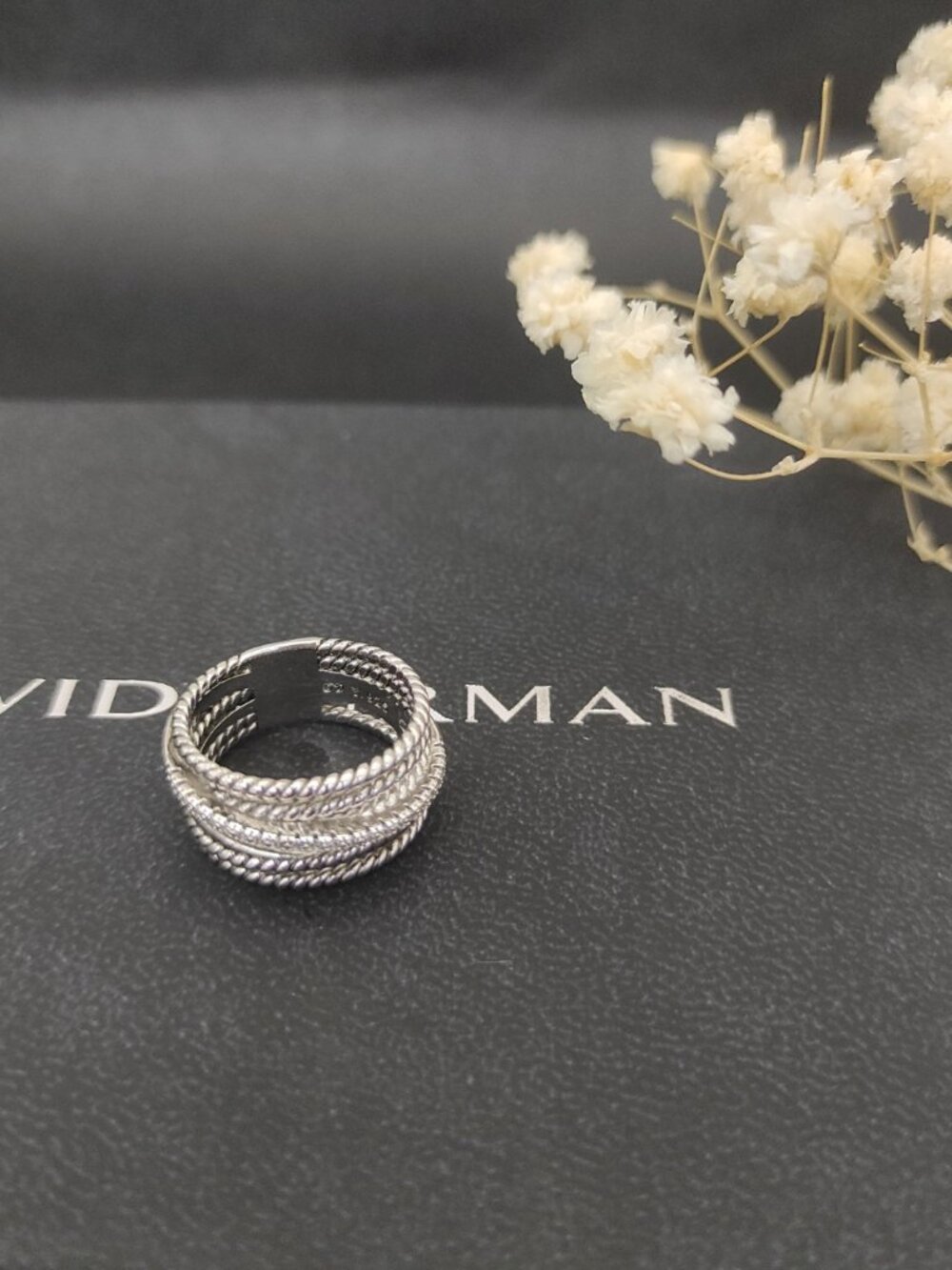 🔥 🔥 🔥David Yurman Threaded Diamond Ring, Sizes: 6-7-8-9